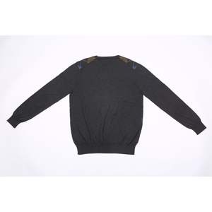 Pull à col rond pour homme, coupe classique, manches longues, tricot en laine mérinos, texture douce et légère, fin pour l'automne - Product Image 5