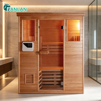 Ruang Sauna Tradisional Fanlan Compact untuk 2 Orang, Desain Hemat Ruang untuk Apartemen Kecil dan Spa Pribadi di Rumah
