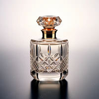 Nouvelle bouteille de parfum en verre cristal poli de style européen, design personnalisé, 30 ml, 50 ml, 100 ml, luxe, exclusivité Dubaï
