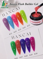 Glitter Sequins Buildering Gel Vernis Wholesale Diamond Reflective Nail Extension Gel Polish