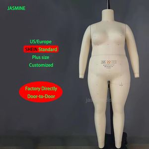 Manơcan nữ Jasmine Hot Sale size US 22W, kiểu dáng châu Âu, chân đế thép không gỉ nguyên bản, toàn thân, có tay chân, không đầu, dùng cho may mặc - Product Image 6