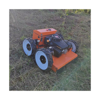 550mm Automower 224cc 4WD roue tondeuse à gazon rotative 24V télécommande Robot coupe-herbe bricolage Grade 4 temps débroussailleuse incluse