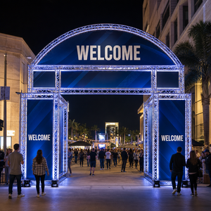 Festival Decorative Custom Durable Aluminum Welcome Arch Arch <b>Truss</b> Metal Welcome Gate <b>Truss</b> Arch <b>Truss</b> - Product Image 2