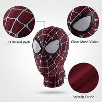 Masque de cosplay intégral personnalisé, respirant, en spandex, pour fête d'Halloween, costume pour adultes et enfants, OEM