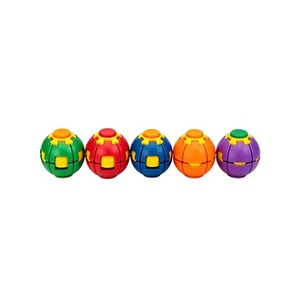 Interactive Fidget Ball 3D Printed Spinning <b>Toy</b> Dual Button Sensory Stress Relieving Tool for ADHD Focus Office <b>Desk</b> Gifts - Product Image 1