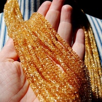 Citrine Rondelle Forme Facettes Perles De Pierres Précieuses En Vrac Pierre De Qualité Naturelle pour La Fabrication De Bijoux Bracelet/Collier Prix De Gros