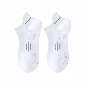 Chaussettes de course tricotées sur mesure en coton respirant et fin, pour sports de plein air et loisirs, absorbant la transpiration, coupe mi-mollet, haute qualité - Product Image 5