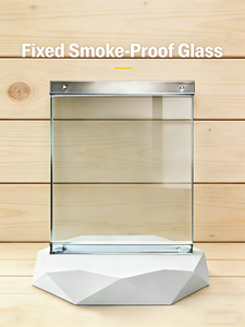 Rideaux fixes en verre ignifuge populaires avec une haute résistance au feu et une surface de finition sécurisée pour les appartements, les hôtels et les écoles - Product Image 1