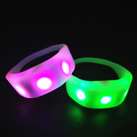 Bracelets Clignotant Poignet Bande DMX Télécommande LED Bracelet Glow Bracelet Concert Silicone Led Bracelets