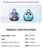 Nouvelle arrivée, haut-parleur Bluetooth sans fil Alaxe, mini haut-parleur portable avec poignée en tissu et lumière colorée