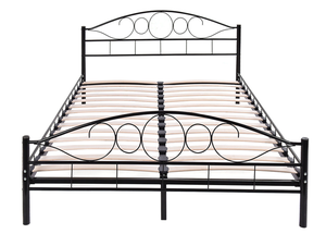 <span class=keywords><strong>LETTO</strong></span> di METALLO <span class=keywords><strong>160X200</strong></span> CON DOPPIO BIANCO CON CORNICE - Product Image 5