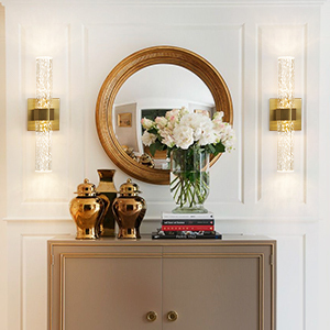 Cristal Or <span class=keywords><strong>Chrome</strong></span> Applique Murale Moderne <span class=keywords><strong>Salle</strong></span> <span class=keywords><strong>De</strong></span> Bains Luminaire Hôtel Éclairage Vanité Lumières pour <span class=keywords><strong>Salle</strong></span> <span class=keywords><strong>De</strong></span> Bains - Product Image 2