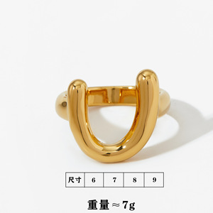 Anillos de herradura en forma de U de acero inoxidable, resistentes al desgaste, para amantes de los caballos, regalo al por mayor - Product Image 6