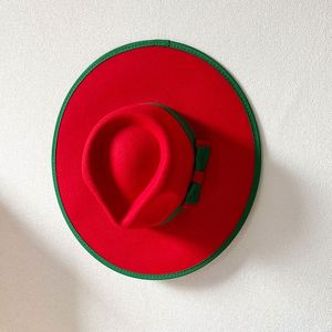 Chapeau Fedora Personnalisé Automne-Hiver en Tissu Haut de Gamme à Large Bord avec Nœud en Ruban, Deux Couleurs au Choix pour Femmes, Hommes et Adultes, Idéal pour le Sport et les Activités de Plein Air - Product Image 6