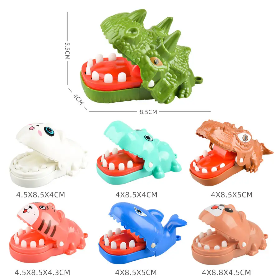 מצחיק מיני דינוזאור שיניים צעצועים משחק דינוזאור נושך ביס צעצוע אצבע דקומפרסיה צעצוע לילדים