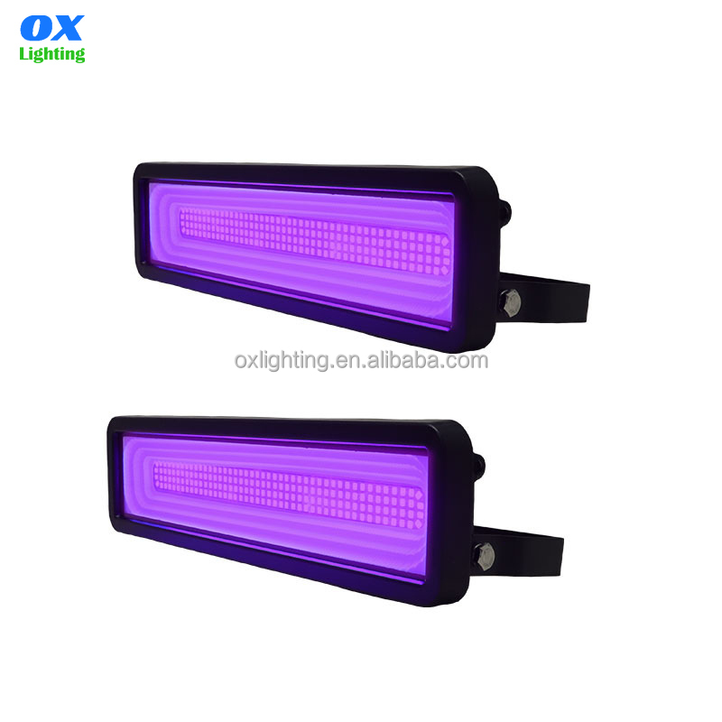 395nm 365nm 50W UV Ultraviolet LED Floodlight 110V 220V Blue Waterproof Curing Disco Glow Party LED Stage Blacklight Flood Light