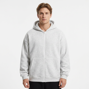 Men's Hooded Hoodie Gray Fleece Pocket Casual Autumn Regular Fit <b>Knitted</b> Cotton Hoodie Machine Washable Non-Stretch Front <b>Bags</b> - Product Image 3