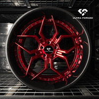Jantes en alliage forgé 2 pièces de 15 16 17 18 19 20 21 22 24 26 pouces, finition chromée brossée et polie, compatibles avec Lamborghini, BMW, Porsche