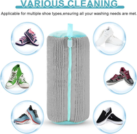 Sac à linge pour machine à laver les chaussures, réutilisable, pour nettoyer les baskets, les chaussures de tennis, kit de nettoyage anti-taches
