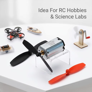 Elica a 2 Pale da 55mm, Rossa e Nera, in Plastica, Accessorio per Micromotore, per Educazione STEM, Progetti Scientifici Fai-da-Te, Robotica, Piccole Parti - Product Image 3