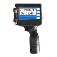 12,7mm Media pulgada Altura de impresión Tubo de PVC Impresora de inyección de tinta continua de mano Interfaz USB Código de lote de stock Fecha de caducidad Chino