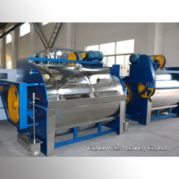Promotion Weisstop : Machine industrielle horizontale de lavage à la pierre et de teinture pour laine et jeans, capacité de 15 kg à 500 kg, prix usine