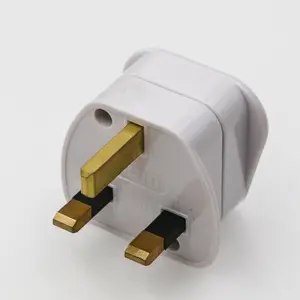 Singapore Hongkong Travel Adapter Plug (3 Pack) - Ultra Compact - Safe Grounded Perfect -091
