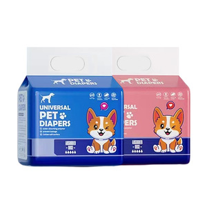 Pannolini per cani, traverse assorbenti per incontinenza animale, traspiranti, usa e getta, in tessuto non tessuto, con polimero super assorbente per mestruazioni - Product Image 1