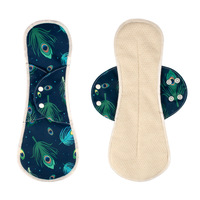 Serviettes hygiéniques réutilisables en charbon de bois, contrôle des odeurs, respirantes, lavables, serviettes menstruelles en tissu réutilisables