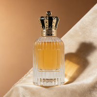 Al por Mayor, Botella de Perfume de Vidrio Transparente Vacía, Redonda, Única, de 30 ml, 50 ml, 100 ml, de Lujo, con Embalaje