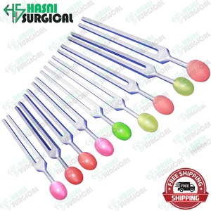 Tenedor de afinación de Solfeggio sagrado radical de 9 piezas de alta calidad con bolas de colores de Hasni Surgical - Product Image 3