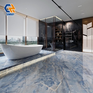 Carreaux de sol et de mur Sinray 1200x1200mm en pierre frittée ACCENTS Borders, modernes, antidérapants, antibactériens, zéro absorption d'eau, pour chambre à coucher - Product Image 2