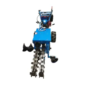 Mini Chain Trencher Ditcher Micro Fiber Optic Cable Trenching Digging Machine