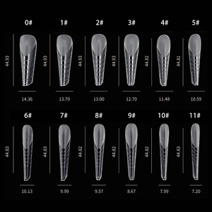 BQAN Extension per unghie a doppia forma di punte acriliche per unghie in Gel falso in plastica con due punte per Manicure Salon - Product Image 6