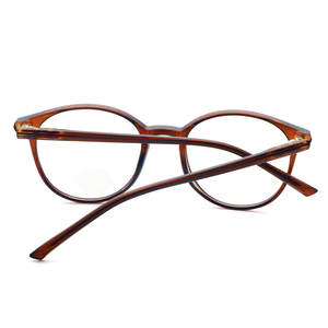 Lunettes de vue rondes rétro grises à monture complète, protection anti-lumière bleue, unisexe adulte 314 - Product Image 3