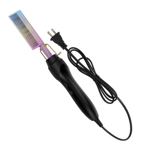 Peine Alisador de Cabello Eléctrico de Doble Uso, Herramienta de Peinado con Calentamiento de Cobre para Cabello Liso y Rizado - Product Image 4