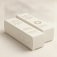 Boîte de cosmétiques et de parfum recyclable conçue sur mesure Emballage en carton de savon pour cosmétiques Boîtes en papier avec gaufrage et texture