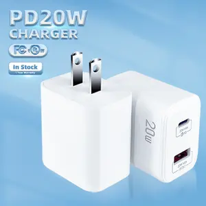 PD20w מטען 20w USB סוג C בארה"ב מהיר chargeur מטען מתאם 20w iphone מטען עבור Iphone כל חכם טלפונים