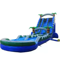 Toboggan gonflable Offre Spéciale de palmier avec la grande glissière pleine d'entrain de PVC de piscine pour des enfants et des adultes