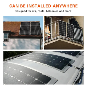 Paneles Solares Semiflexibles para Balcón Efte 50W 100W 400W 12V 24V, Módulo Solar Fotovoltaico 100W Glory Solar, Precio Sunpowe - Product Image 4
