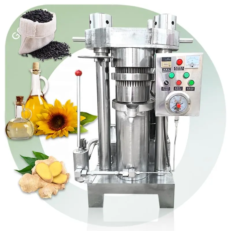 Presse Huile Pressure Small Manual Hydraulic Ginger Extraction Sunflower Make Sesame Oil Press Machine