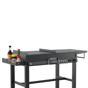 Parrilla para exteriores, soporte para parrilla, peso ligero, portátil, plegable, carrito con ruedas - Product Image 3