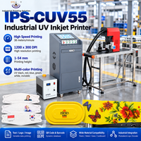 Machine d'impression numérique UV IPS-CUV55, imprimante jet d'encre UV, imprimante jet d'encre piézoélectrique industrielle pour codes QR, 54 mm, USB, RS232, Ethernet
