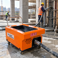 Pompe à béton électrique portable de petite taille, pompe à coulis pour colonnes structurelles pour la construction de bâtiments en intérieur
