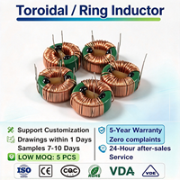 Bobine d'inductance toroïdale à prix compétitif, bobine d'inductance annulaire, fil de cuivre enroulé multi-brins pour circuit de chargeur de batterie, échantillon disponible