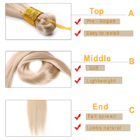 Échantillon Gratuit, Mèches de Cheveux Raides Synthétiques de 24 Pouces, Texture Lisse, pour Femmes Noires Africaines