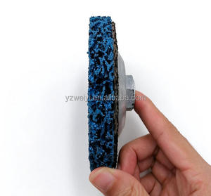 4-1/2 inch x 5/8"-11 Arbor Blauw Paars Zwart Poly Wiel CSD Schijf met 5 of 10 stuks per verpakking - Product Image 5