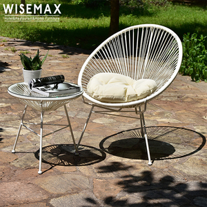 WISEMAX FURNITURE Mobilier d'extérieur populaire en rotin PE, fauteuil œuf <span class=keywords><strong>Acapulco</strong></span>, fauteuil inclinable de loisirs, fauteuil à bascule d'extérieur - Product Image 5