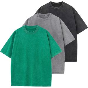 T-shirts en coton pour hommes, coupe ample, manches courtes, décontractés, couleur unie, basiques, respirants, en tissu jersey - Product Image 1