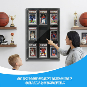 Support d'affichage de cartes personnalisé avec doublure en fibre de carbone EVA, mural, pour cartes gradées PSA/BGS - Product Image 3